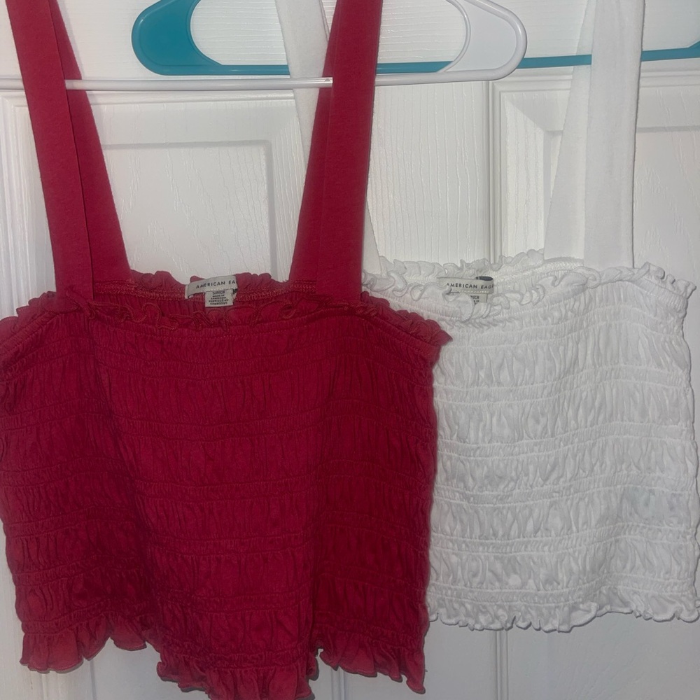 AMERICAN EAGLE TANKS ❤️🤍 4TH OF JULY BUNDLE 🇺🇸